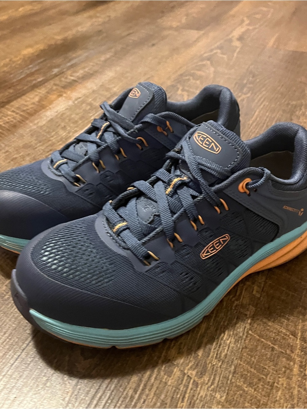 Keen Utility Womens Vista Energy Carbon Fiber Toe Blue Orange Shoe Size 8W